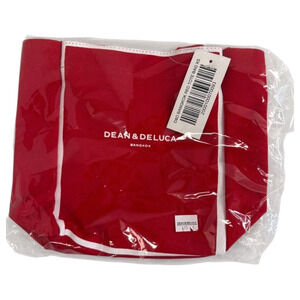 Dean & Deluca Bangkok Tote Bag XS Red Canvas Metropolitan Thailand 9" x 7" NWT